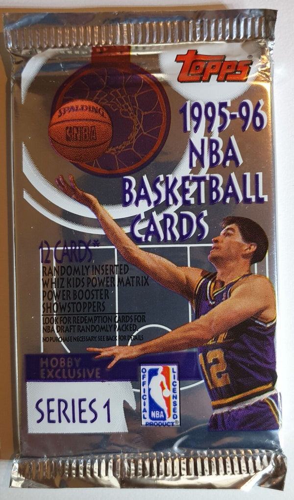 1995-96 Topps NBA Basketball Series 1 Hobby Pack - Factory Sealed Packs