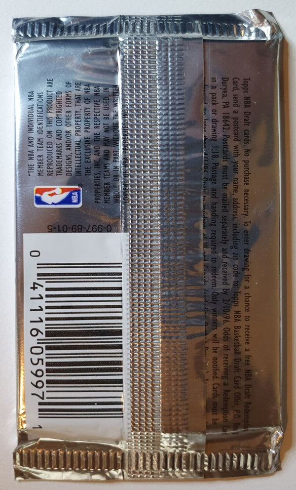 1995-96 Topps NBA Basketball Series 1 Hobby Pack - Factory Sealed Packs