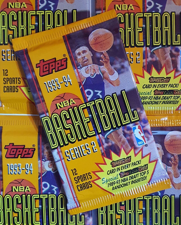 1993-94 Topps NBA Basketball Series 2 Pack - Factory Sealed Packs