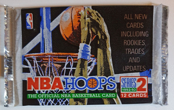 1992-93 NBA Hoops Series 2 Sealed Pack - Factory Sealed Packs