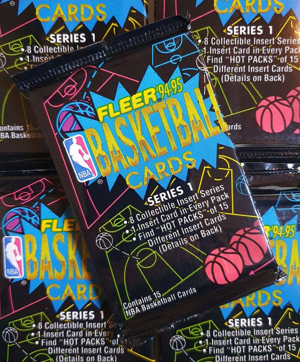 1994-95 Fleer NBA Basketball Series 1 Pack - Factory Sealed Packs