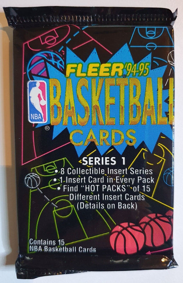 1994-95 Fleer NBA Basketball Series 1 Pack - Factory Sealed Packs