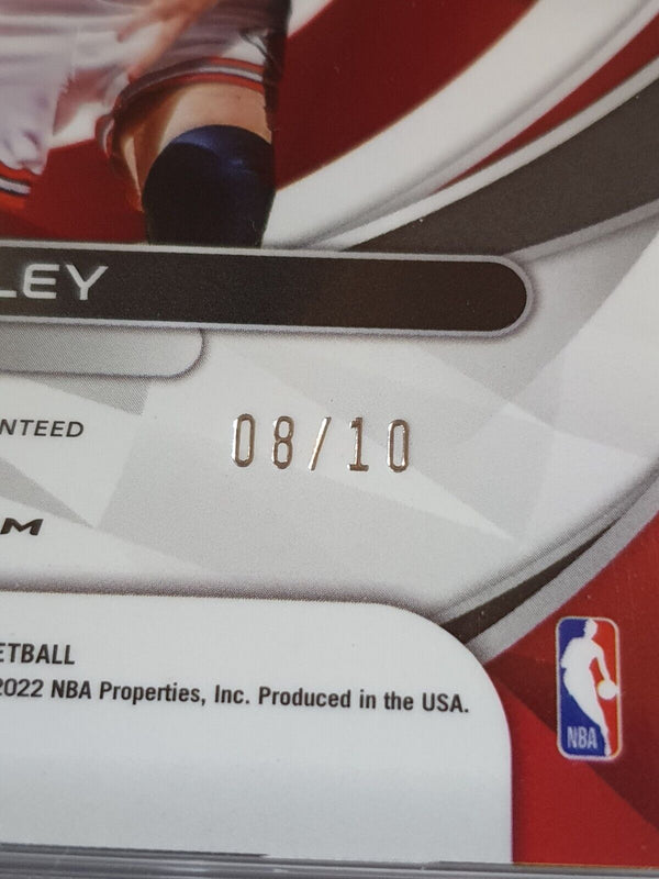 2021 Panini Spectra Luc Longley AUTO GOLD /10 Holo Icons Autographs - Rare