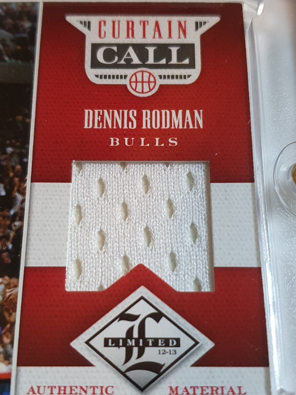 2012 Panini Limited Dennis Rodman #PATCH /199 Game Worn Jersey - Rare