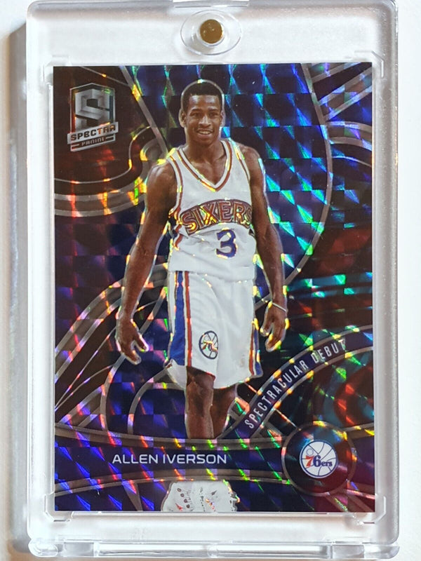 2021 Panini Spectra Allen Iverson #168 INTERSTELLAR /49 Prizm - Ready to Grade