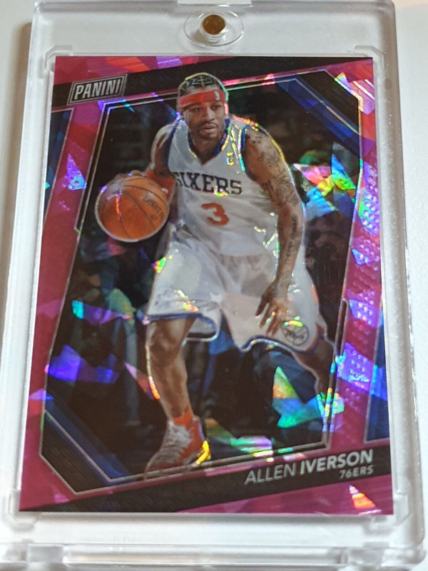 2023 Panini The National VIP Allen Iverson #28 PINK SPARKLE /75 Holo - Rare