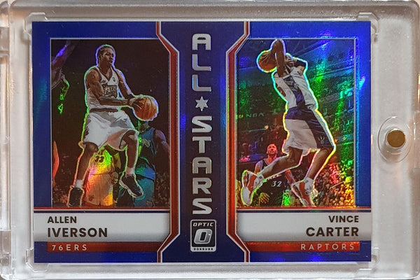 2022 Donruss Optic Allen Iverson Vince Carter #19 BLUE /49 All Stars - Rare