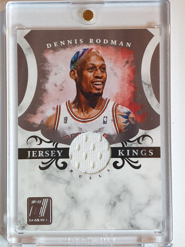 2010 Panini Donruss Dennis Rodman #PATCH /299 Game Worn Jersey - Rare