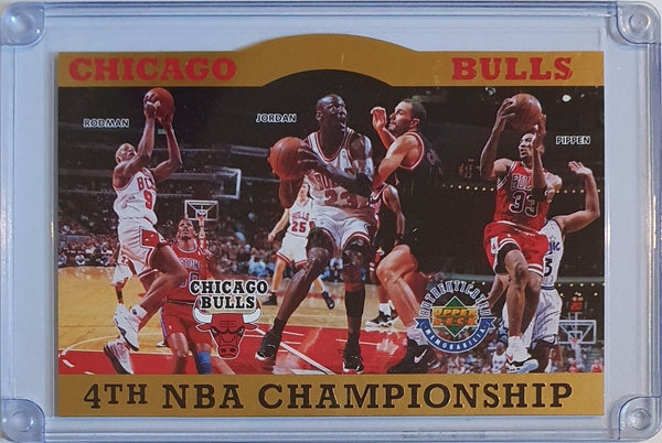 1996 Upper Deck Chicago Bulls 4th NBA Championship /10000 Die-Cut Michael Jordan