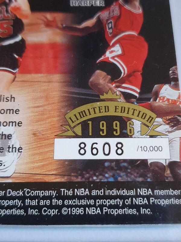 1996 Upper Deck Chicago Bulls 4th NBA Championship /10000 Die-Cut Michael Jordan