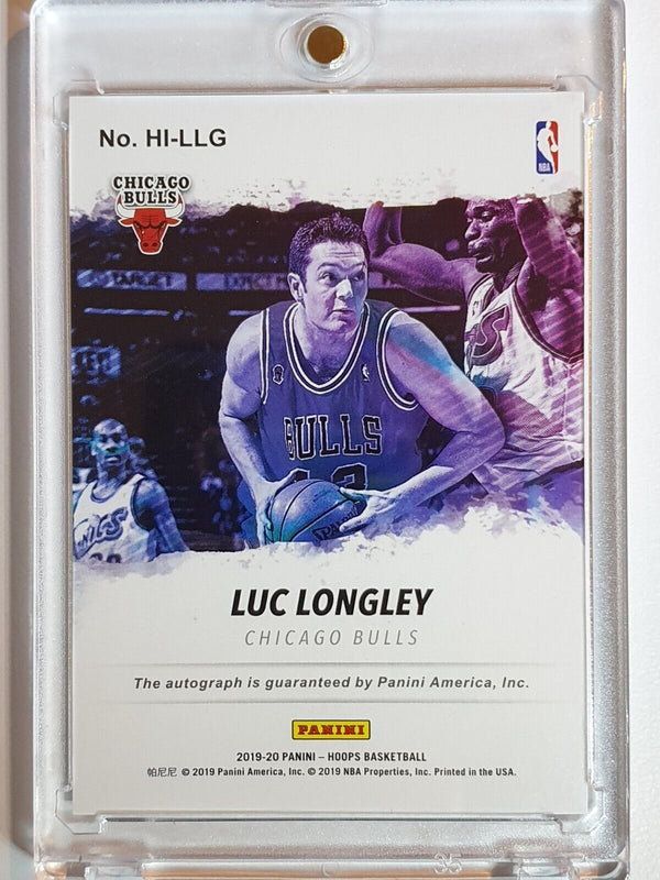 2019 Panini NBA Hoops Luc Longley AUTO Hoops Ink Autograph - Rare