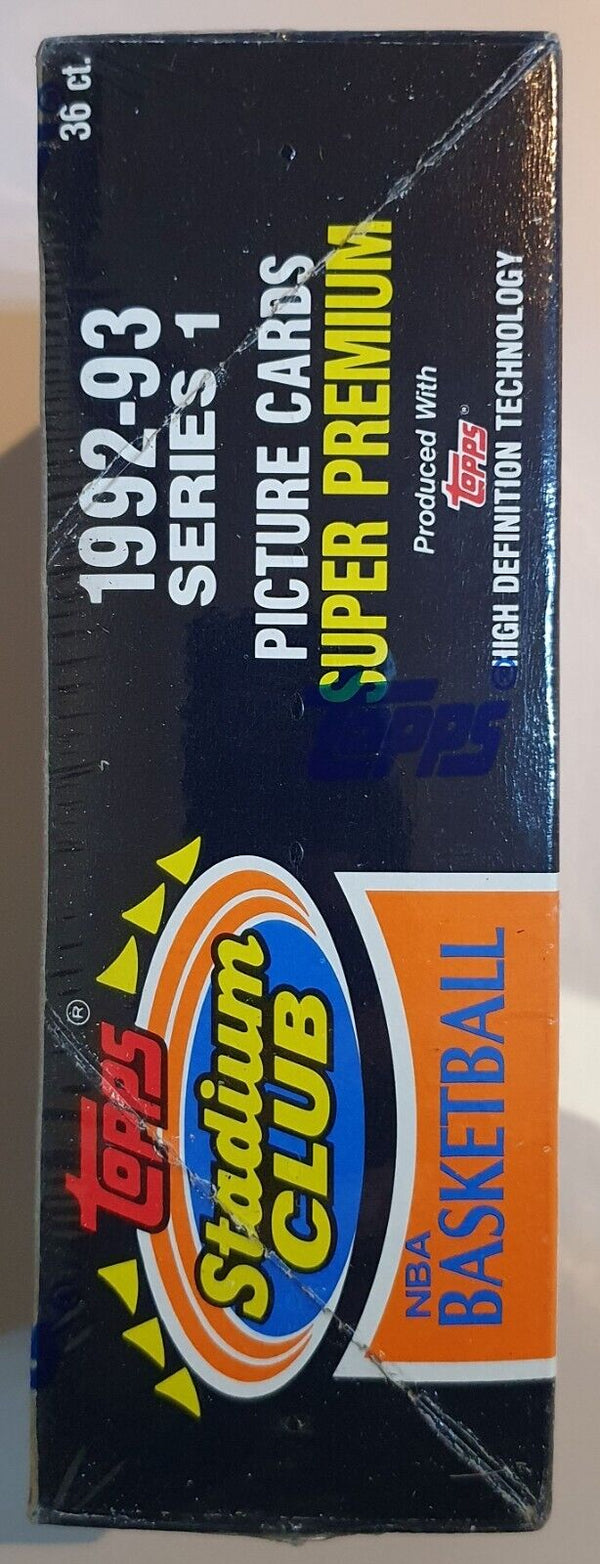 1992-93 Topps Stadium Club NBA Basketball Series 1 Box - Factory Sealed