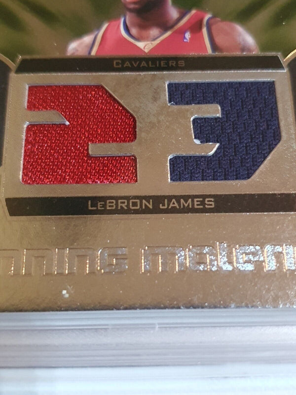 2007 SPx LeBron James #PATCH Winning Materials Dual Jerseys - PSA 9 (POP 5)