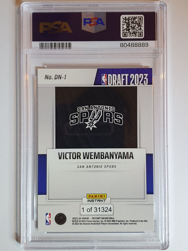 2023 Panini Instant Victor Wembanyama Rookie #DN1 /31324 RC - PSA 9 (LOW POP)