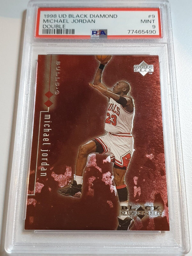 Michael Jordan 1998 Upper Deck 4 Card Lot In Flight Encased Screw Down deals Black Pla