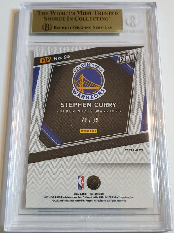2023 Panini National Stephen Curry #25 GREEN ICE /99 Holo - BGS 9.5 (POP 1)