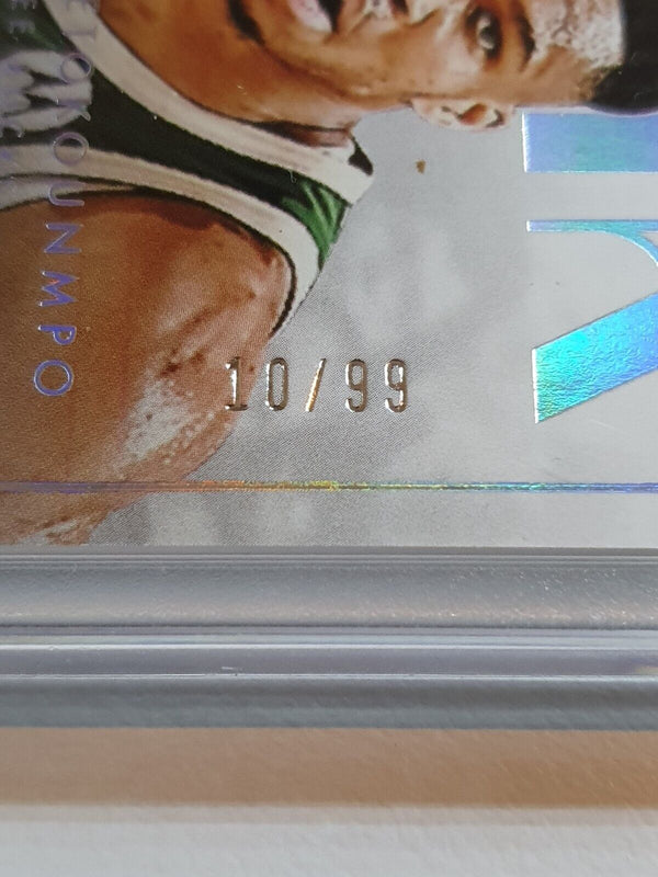 2021 Panini Noir Giannis Antetokounmpo #PATCH /99 Game Worn Jumbo Jersey - Rare