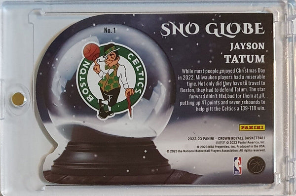 2022 Panini Crown Royale Jayson Tatum #1 BRONZE /99 Sno Globe - Rare