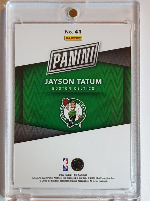 2023 Panini The National Jayson Tatum #41 RED /99 Holo - Ready to Grade