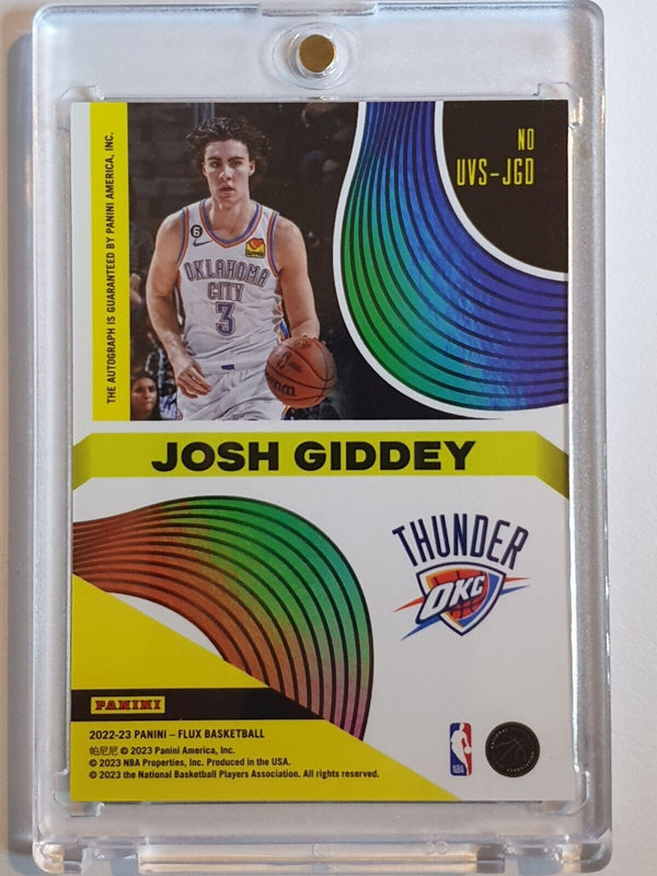 2022 Panini Flux Josh Giddey AUTO Ultra Violet Signatures - Ready to Grade