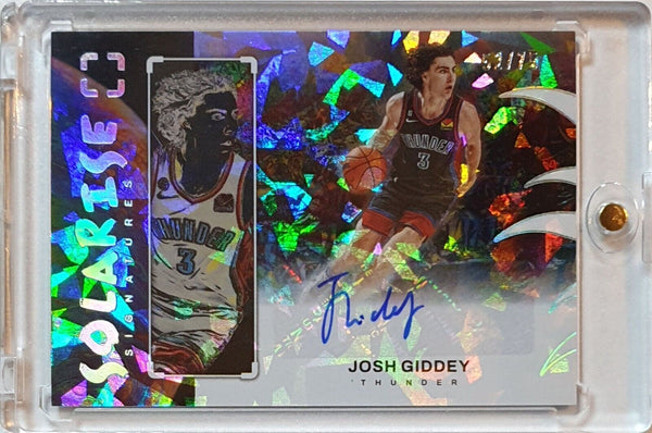 2022 Panini Photogenic Josh Giddey AUTO DIAMOND /75 Solarise Signatures - Rare