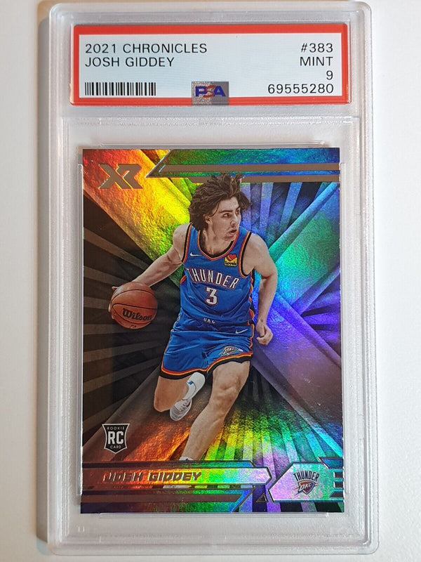 2021 Panini Chronicles Josh Giddey Rookie #383 HOLO XR RC - PSA 9 (POP 6)