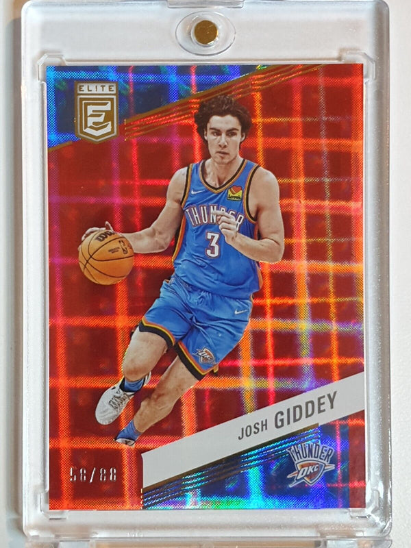 2022 Panini Donruss Elite Josh Giddey #183 HYPER RED /88 Holo - Ready to Grade