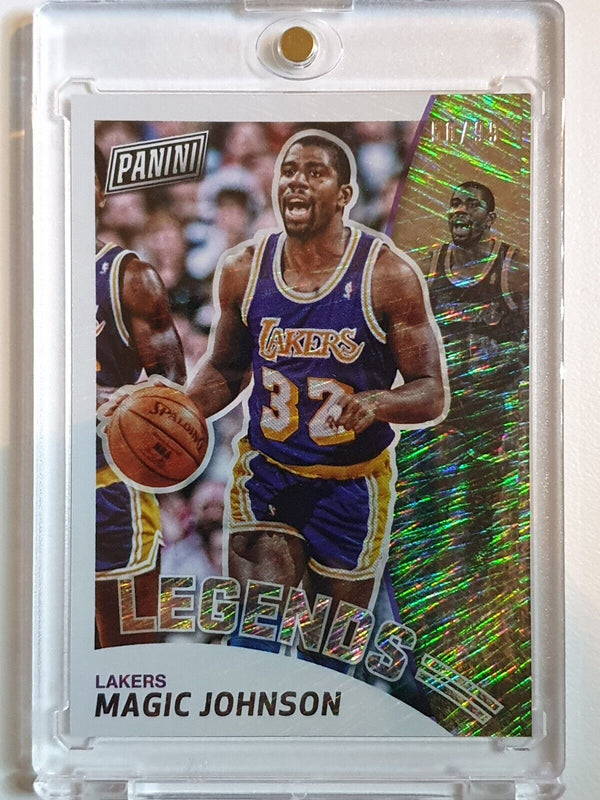 2019 Panini The National Magic Johnson #MJ ELECTRIC RAIN /99 Prizm - Rare