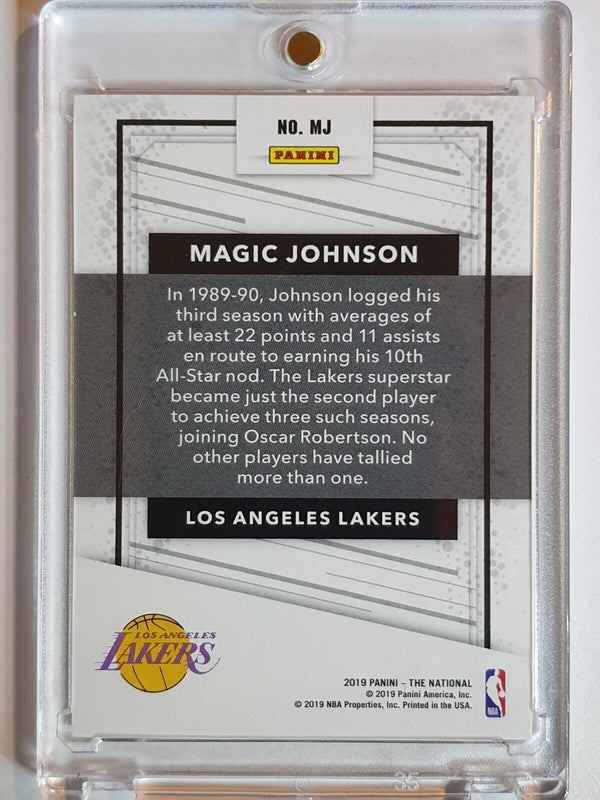 2019 Panini The National Magic Johnson #MJ ELECTRIC RAIN /99 Prizm - Rare