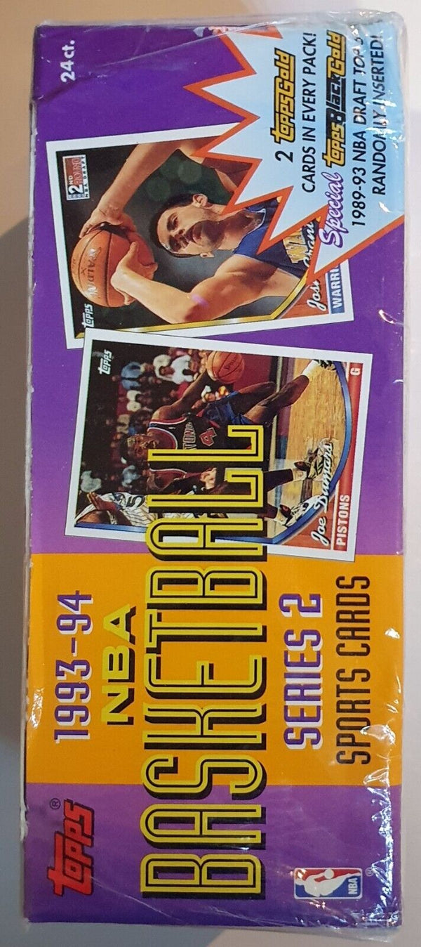 1993-94 Topps NBA Basketball Series 2 Box 24 Packs - Factory Sealed