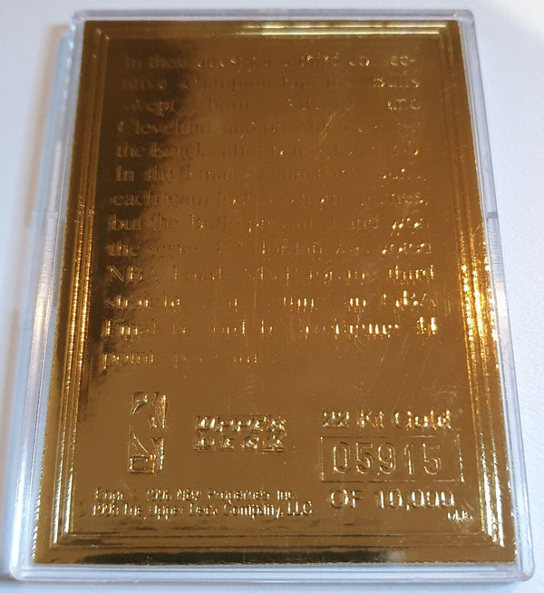 1997 Upper Deck Michael Jordan 22K GOLD CARD 3rd NBA Championship - Rare