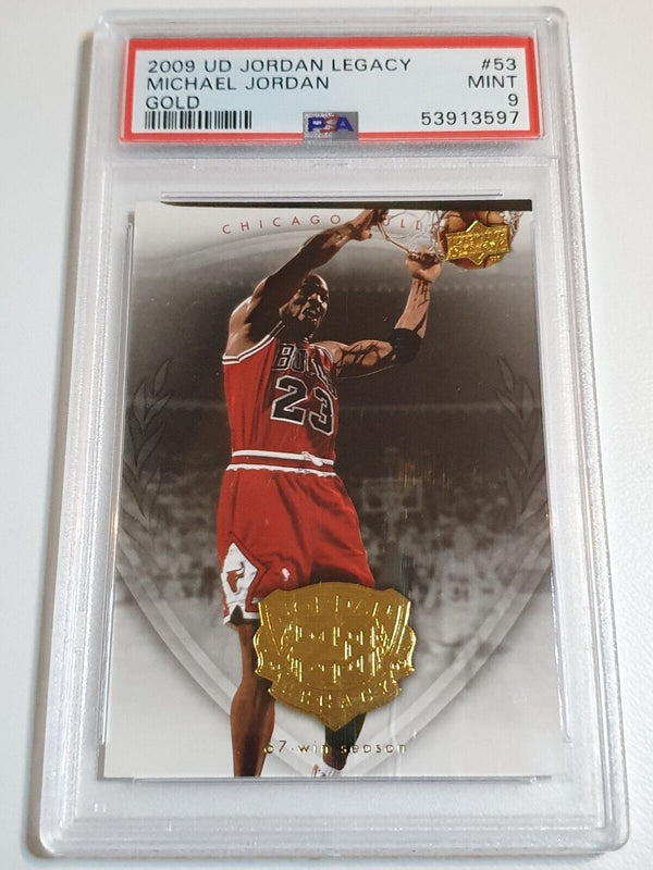 2009 Upper Deck Michael Jordan #53 Jordan Legacy GOLD - PSA 9 (POP 30)