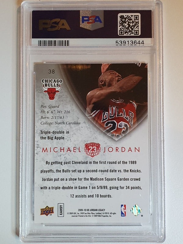 2009 Upper Deck Jordan Legacy Michael Jordan #38 GOLD - PSA 9 (POP 11)