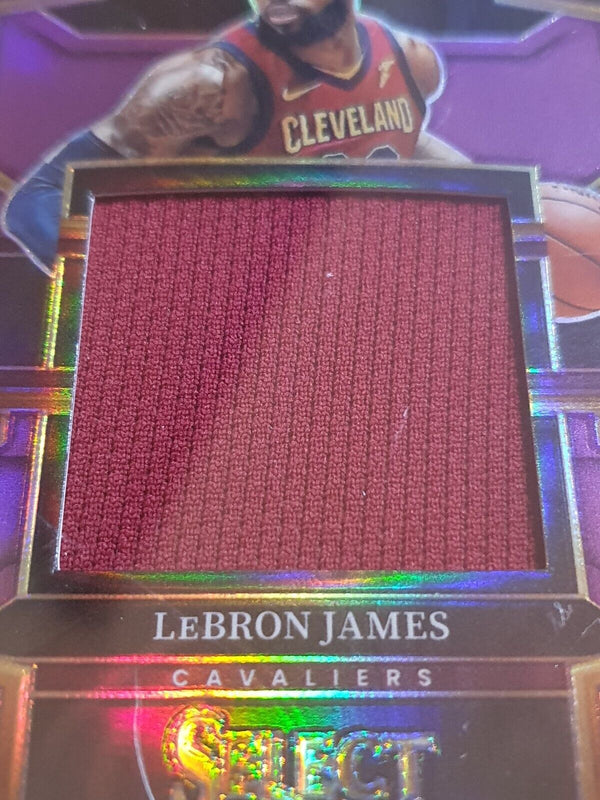 2022 Select LeBron James #PATCH PURPLE /99 Game Worn Jersey - PSA 9 (POP 2)