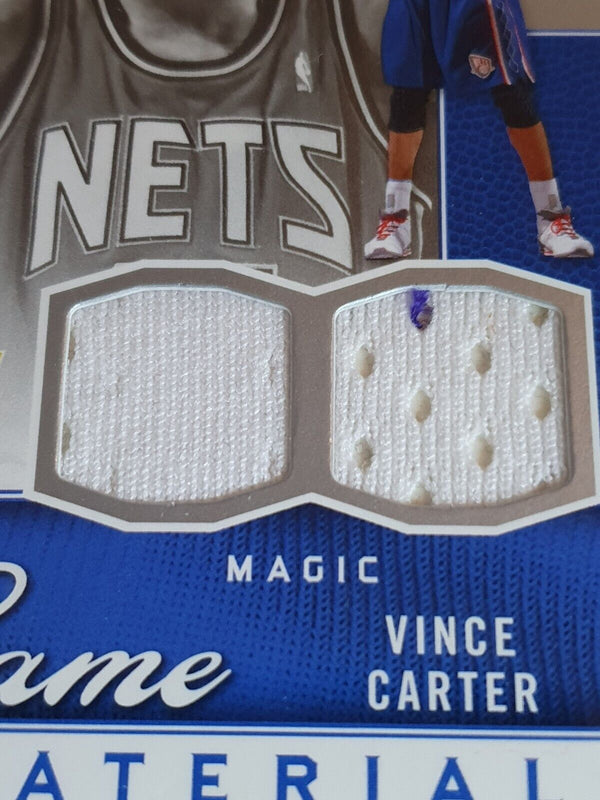 2009 Upper Deck Vince Carter #PATCH /550 Game Worn Dual Jerseys - Rare