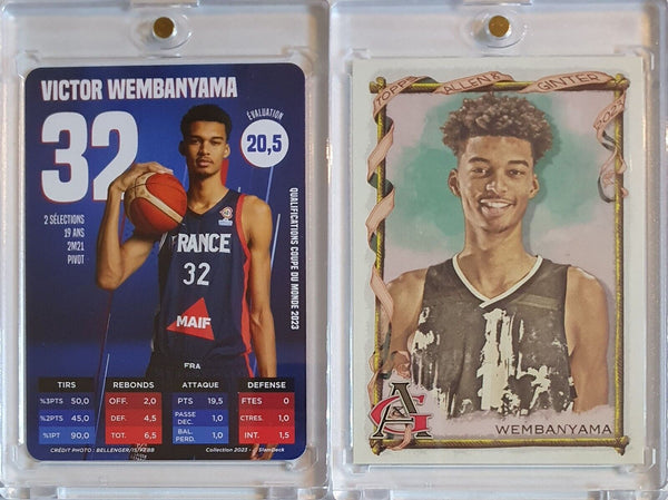 Lot of 2xVictor Wembanyama Rookie Topps Allen & Ginter Slam Deck RC - Rare