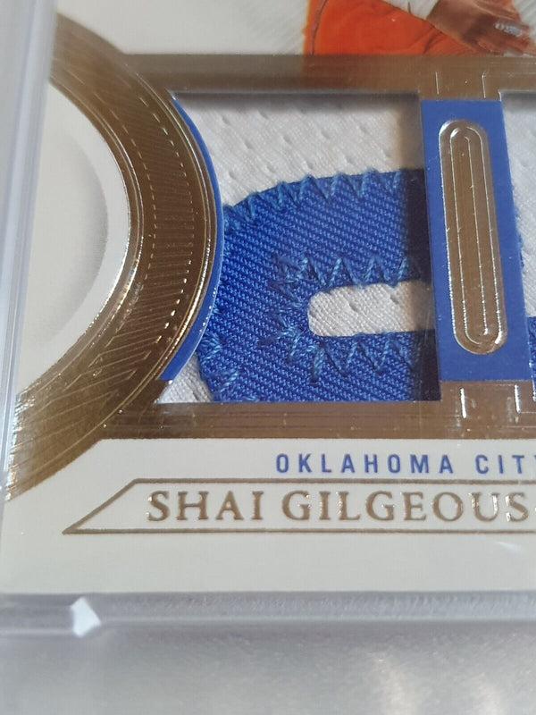 2021 Flawless Shai Gilgeous-Alexander #PATCH /20 Dual Jersey - PSA 9 (POP 2)
