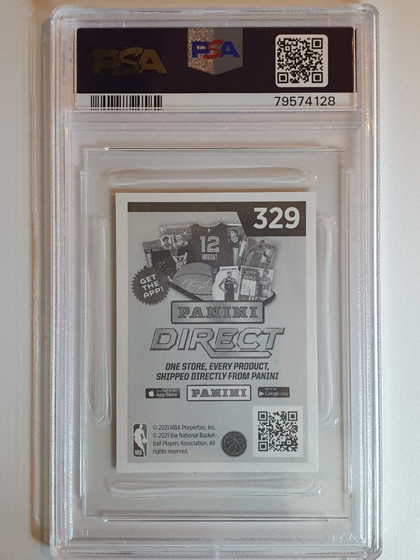 2021 Panini Stickers Stephen Curry #329 CRACKED ICE Holo - PSA 9 (POP 2)