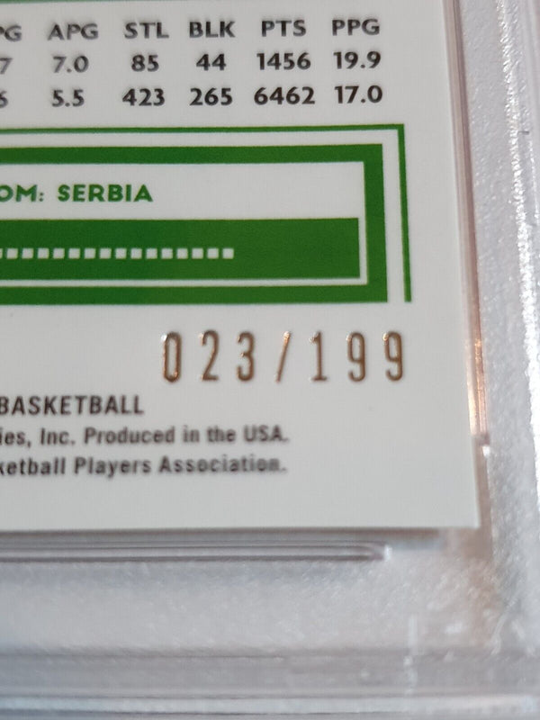 2020 Panini Donruss Optic Nikola Jokic #96 ORANGE /199 Holo - PSA 9 (POP 2)