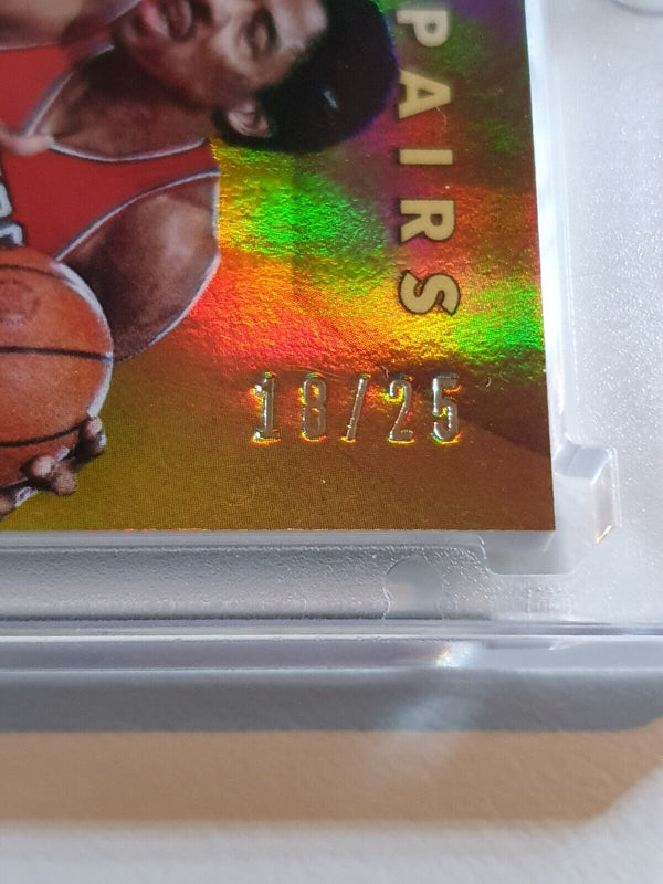 2015 Gold Standard Allen Iverson Julius Erving #PATCH /25 Game Worn Dual Jerseys
