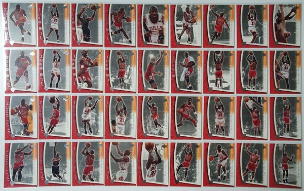 Lot of 36 x 2001 Upper Deck Michael Jordan MJ's Back - Mint