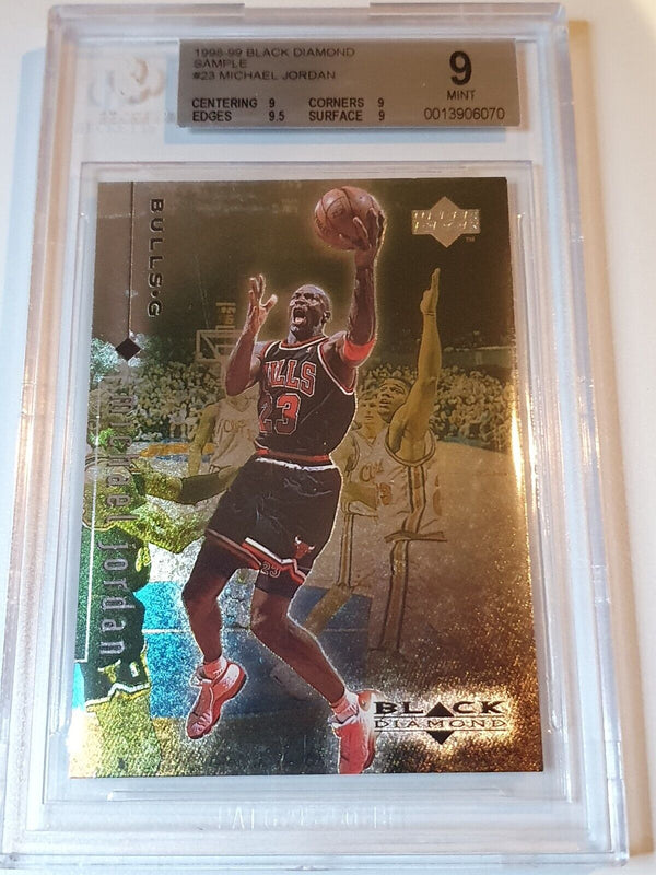 1998 Upper Deck Michael Jordan BLACK DIAMOND #23 SAMPLE - BGS 9 (POP 2)
