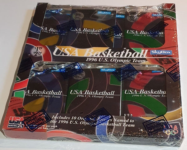 1996 Skybox USA Basketball Olympic Team Trading Cards - Factory Sealed Box