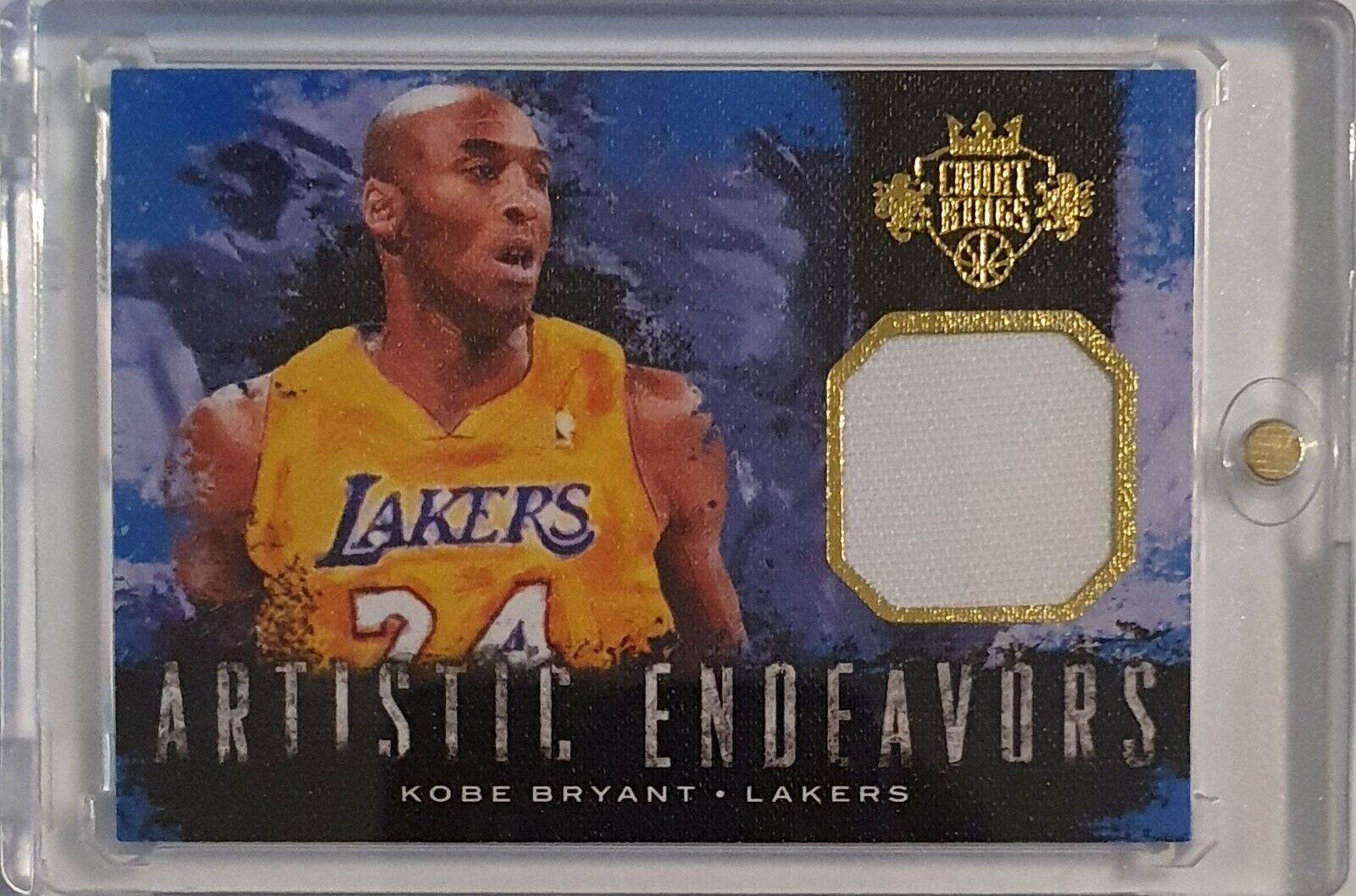 2014 Panini Court Kings Kobe Bryant #PATCH /299 Game Worn Jersey - Rare