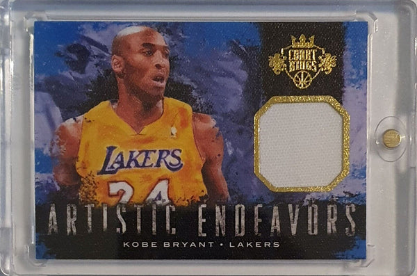 2014 Panini Court Kings Kobe Bryant #PATCH /299 Game Worn Jersey - Rare