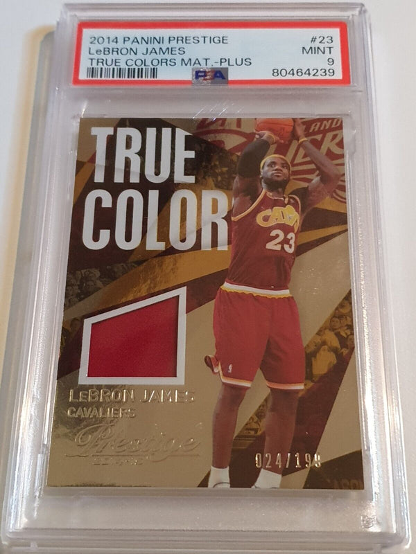 2014 Panini Prestige LeBron James #PATCH /199 Game Worn Jersey - PSA 9 (POP 2)