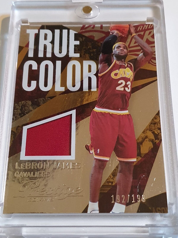 2014 Panini Prestige LeBron James #PATCH /199 Game Worn Jersey - Rare