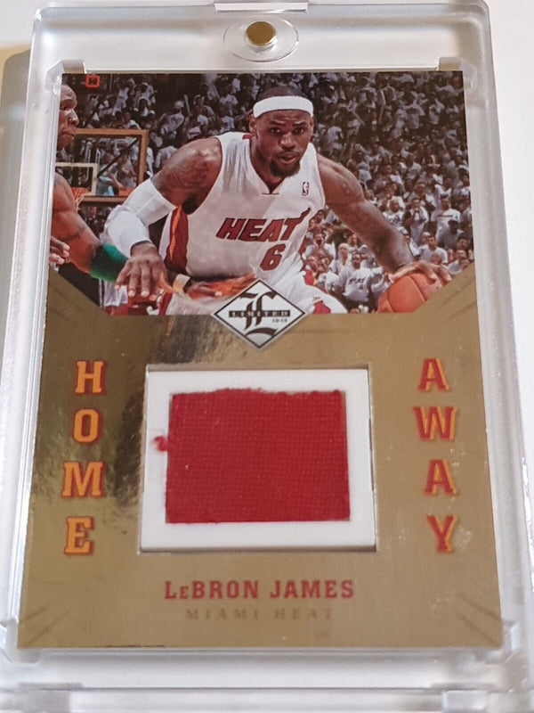 2012 Panini Limited LeBron James #PATCH /99 Dual Game Worn Jerseys - Rare