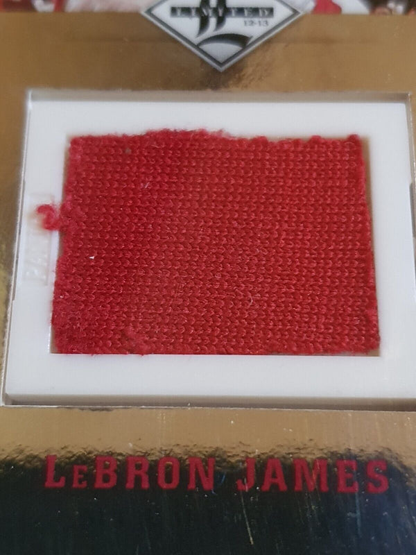 2012 Panini Limited LeBron James #PATCH /99 Dual Game Worn Jerseys - Rare