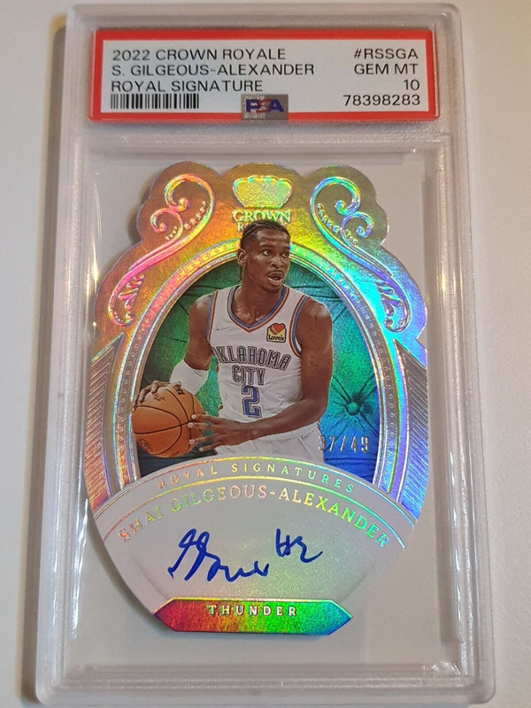 2022 Crown Royale Shai Gilgeous-Alexander AUTO /49 Signature - PSA 10 (POP 1)